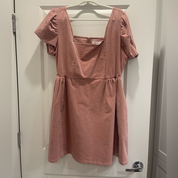 ARULA Dresses & Skirts - Arula pink corduroy dress